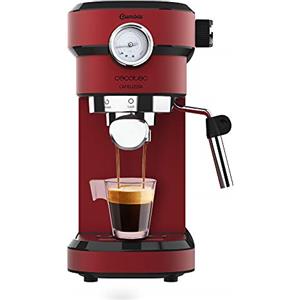 Cecotec Macchina da caffè Cafelizzia 790 Shiny Pro per espresso e cappuccino. Manometro, 1350 W, Sistema Thermoblock, 20 bar, Modalità per 1 e 2 caffè, vaporizzatore orientabile, serbatoio da 1,2L