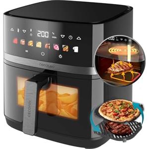 Cecotec Friggitrice ad Aria 8 Litri - Air Fryer Cecofry&Grill Duoheat 8000. 2200W, Doppia Resistenza, Dietetica e Digitale, Finestra, Temperatura Regolabile 80-200°C, 8 Menu