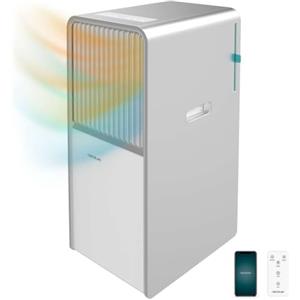 Cecotec Climatizzatore Portatile ForceClima 12850 Style Heating Connected. 12000 BTU, copertura 28 m2, tattile, pompa di calore, schermo a LED, 5 modalità, Timer, Estate/Inverno, Controllo Wi-Fi