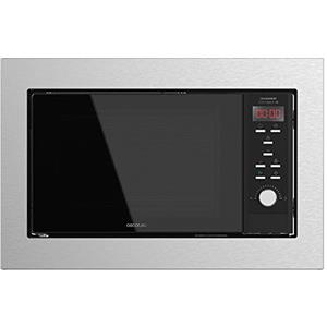 Cecotec Forno a Microonde digitale Grandheat 2350 Steelblack integrato. 900W, integrabile, 23 litri, griglia, 9 funzioni preconfigurate, avvio rapido, timer