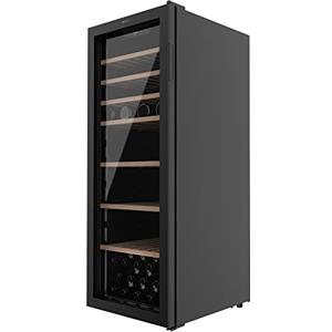 Cecotec Cantinetta da 98 Bottiglie Bolero GrandSommelier B98Nero, 203 L, Sistema di raffreddamento a compressore, Display, Touch Control, Temperatura regolabile e Luce interna a LED