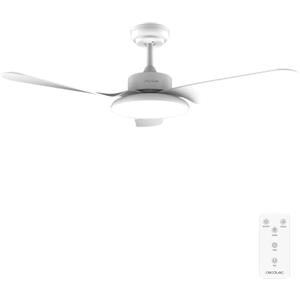 Cecotec - Ventilatori da Soffitto EnergySilence Aero 5200 Light White - 40 W, Diametro 109 cm, Lampada a LED, Telecomando, 6 Velocità, 3 Pale, Timer Fino a 8 Ore, Estate/Inverno,