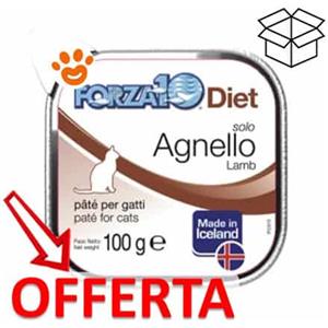Forza10 Cat Solo Diet Agnello - Vaschetta Da 100 Gr - CONFEZIONE RISPARMIO