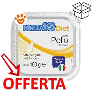 Forza10 Cat Solo Diet Pollo - Vaschetta Da 100 Gr - CONFEZIONE RISPARMIO