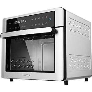 Cecotec Bake&Fry Touch, forno a friggitrice ad aria calda, 14-25-30 litri, convezione, touch screen (30 l, acciaio)