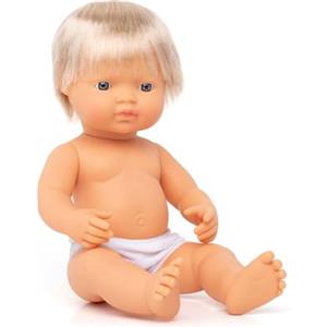 Miniland Miniland31051 - Bambolotto Europeo Senza Biancheria Intima, Multicolore
