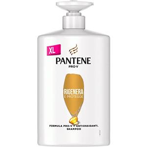 Pantene Pro-V Shampoo Protezione Cheratina, Rigenera & Protegge, per Capelli Deboli o Danneggiati, Ripara i Danni da Styling, 1000 ML