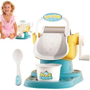 Generico Gelatiera per bambini, Gelatiera per bambini - Macchina per gelato manuale,Prepara manualmente yogurt gelato gelato in pochi minuti, raffreddamento a lunga durata, facile da pulire