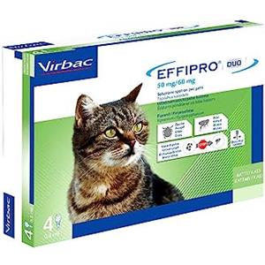 Virbac 104836022 Effipro'Duo Gatto 4Pip