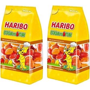 Haribo Eggstra Fun, Caramelle Gommose a Forma di Uovo e Ripiene di Vaniglia, Gusto Frutta, Ideale per Pasqua - 250 gr (Confezione da 2)