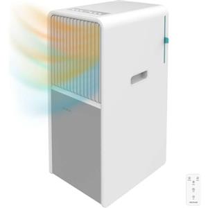 Cecotec Climatizzatore Portatile ForceClima 9450 Style Heating. 9000 BTU, area di copertura 25 m2, telecomando, tocco, schermo a LED, 5 modalità, 2 velocità, pompa di calore, Timer, Estate/Inverno