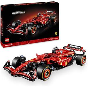 LEGO Technic Monoposto F1 Ferrari SF-24 - Modello di Auto Formula 1 da Collezione in Scala 1:8 con Motore V6, Cambio, Sterzo e DRS, Idea Regalo per Adulti, Uomo e Donna Fan Sport Motoristici 42207