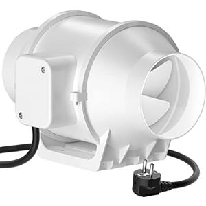 HG Power Ventilatore centrifugo, HG Power Estrattore Ventilatore in linea Super Leggero e Silenzioso (100mm standard)