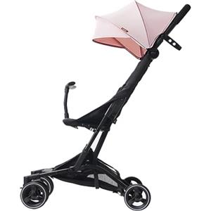 bebe2luxe Passeggino Leggero Compatto, portata Pieghevole e Piccolo, Reclinabile, 6 mesi-22 Kg, Passeggino da viaggio aereo BEBE2LUXE PIKO (Rosa)