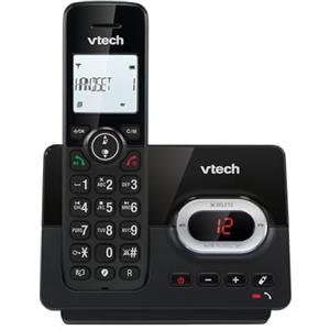 VTech CS2050 - Telefono senza fili con segreteria telefonica, modalità Eco+, telefono per anziani, telefono senza fili, blocco chiamata, funzione vivavoce, tasti grandi, display a 1 linea, nero