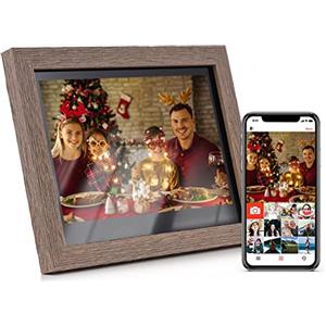Andoer Cornice per foto digitale WiFi da 10,1 pollici, display IPS 1280 x 800 Controllo touch Memorizzazione da 16 GB Rotazione automatica Condivisione di foto tramite app con supporto posteriore