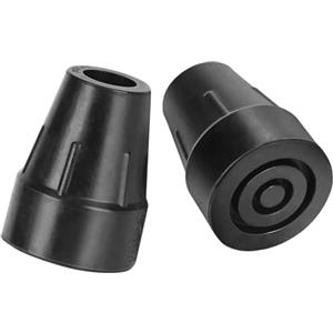 topolenashop Puntale Per Stampelle 16,8mm x 64mm x 45mm (x 2 Unita) Gommini stampelle antiscivolo, Puntale stampelle, Piedini per stampelle, Gommino per stampella, Nero Puntali in Gomma, Antiscivolo 3283553