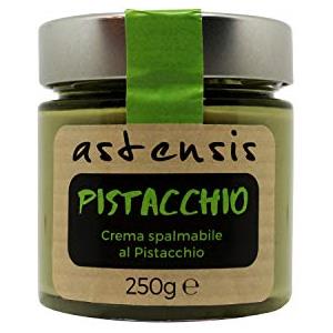 ASTENSIS Crema Spalmabile Gusto Pistacchio Artigianale - 250 Grammi - Adatta Per Dolci, Colazioni, Prodotti di Pasticceria