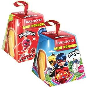 Balocco Mini Pandoro Balocco Miraculous LADYBUG 80 grammi con SORPRESA, 1 item