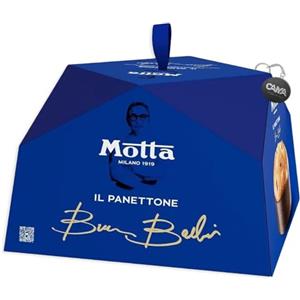 CAIYA Motta Il Panettone Bruno Barbieri con Canditi di Arancia, Vaniglia e Miele Millefiori 1Kg con Portachiavi CAIYA®