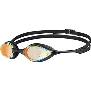 arena Cobra Original Swipe Mirror Occhialini Nuoto da Gara Unisex Adulto, Occhialini Piscina con Lenti a Specchio, Anti-Appannamento Protezione UV, 4 Ponti Nasali Intercambiabili