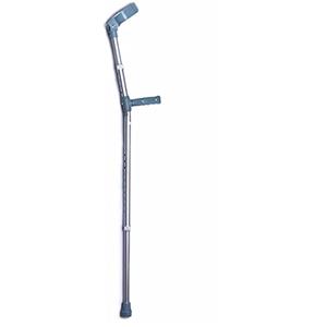 SPES S.R.L. SPES - Stampella Ortopedica (1 Unità) - Doppia Regolazione - Stampella Canadese, Regolabile, Antiscivolo - Stampella in Alluminio Anodizzato - Colore Grigio