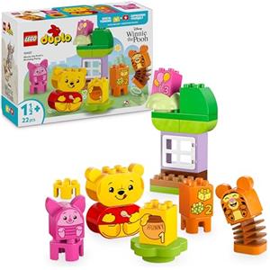 LEGO DUPLO | Disney Festa di Compleanno di Winnie the Pooh - Gioco per la Motricità Fine per Bambini e Bambine da 1 Anno in su - Mattoncini Numerati e 3 Figure di Animali tra cui Tigro e Pimpi - 10457