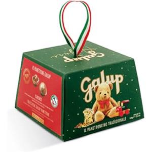 Galup® | Panettone Gran Galup Tradizionale | Mini Panettone Agrumi Canditi e Uvetta Ricoperto Glassa Nocciole, Zucchero e Mandorle - 100 Gr