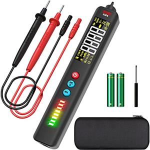 BSIDE Tester di Tensione Senza Contatto Multimetro Automatico a Penna con Grande Display e Linea Laser Rilevatore di Tensione Intercable 12V-1000V 8 LED Tester per Elettricista Auto Filo Vivo Potenza