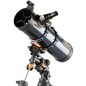 Celestron AstroMaster 130EQ - Telescopio Newton con azionamento a motore e treppiedi in acciaio [Germania]