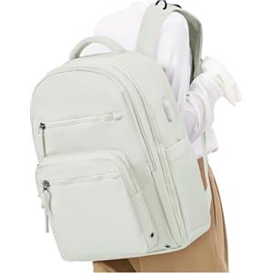 winspansy Zaino da Viaggio Aereo Bagaglio a Mano Easyjet 45x36x20 Borsa da Viaggio Cabina per 40x20x25 Ryanair Donna Zaino Impermeabile Travel Backpack Bianco