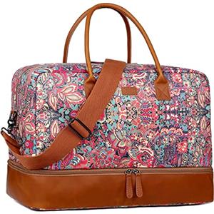 Baosha Travel Duffel Weekender HB-10 - Borsa da viaggio con scomparto per scarpe da donna, H, Carry-On Luggage