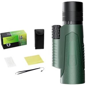 Holdes Monocolo per adulti Telescopio ad alta potenza e alta definizione, Rifrattore astronomico portatile ad alta potenza, Telescopio monoculare da 50 mm ad alta potenza, visione più ampia,