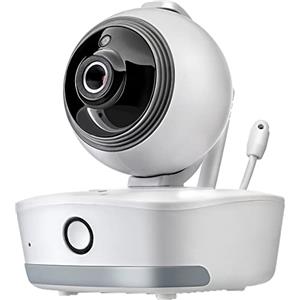 Reer - IP BabyCam Move, trasforma lo smartphone in un baby monitor, visione completa telecomandabile a 330°, memorizzazione dei dati in Germania, 80310, bianco