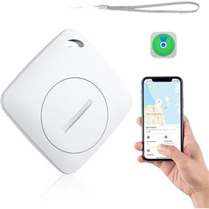 Qoosea Individuatore di Localizzazione Posizionamento Preciso e Anti-Lost Smart Lost Object Finder Trova le Tue Chiavi/Valigie/Portafogli o i Bambini Anziani e Auto per iOS Non Con Android(Bianco)