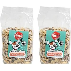 Aimé - Biscotti a Forma di Osso per Cani - Snack e Integrazione di Calcio per Cuccioli e Cani di Piccola Taglia - Premietti Senza Conservanti per Il Benessere del Cane
