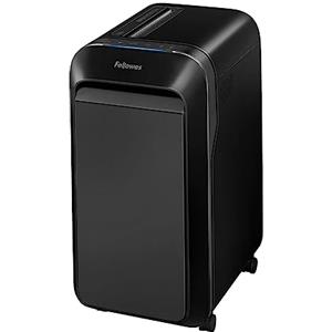 Fellowes distruggi documenti a miniframmento LX220, 20 fogli, per piccolo ufficio, da 3 a 5 utenti, cestino da 30 litri, distruggidocumenti con tecnologia Intellibar e Safesense, nero