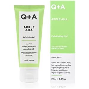 Q+A Mela AHA Peeling Gel, acido malico e lattico naturale in combinazione con estratto di frutta di mela e acido glicolico per una pelle più liscia e radiosa (75 ml)