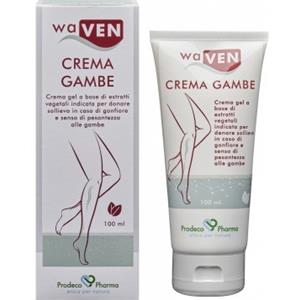 Waven Crema Gambe 100ml - Crema Gel Idratante con Estratti Vegetali per Sollievo da Gonfiore e Pesantezza