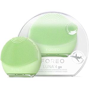 FOREO LUNA 4 go, spazzola per pulizia viso e massaggio viso rassodante, Favorisce l'assorbimento delle formule di skincare, Dispositivo da viaggio, Per tutti i tipi di pelle, Pistachio