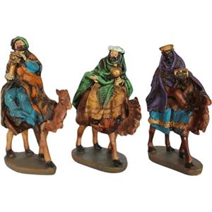 BEST&FREE Re Magi Presepe 14 Cm Con I Cammelli. 3 Personaggi Presepe Per Il Tuo Presepe Natalizio. Presepe Di Natale Con Accessori Presepe. Completa Il Tuo Portale Del Presepe Con Le 9 Statuine Del Presepe.