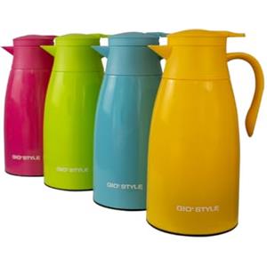 GIO'STYLE Caraffa Termica Parrot | 1,3 LT | Interno in Vetro | Colori Assortiti