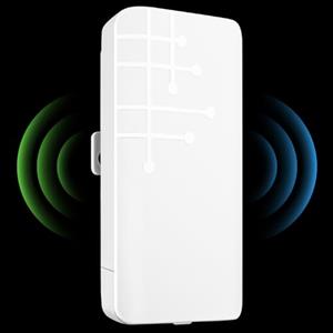 MEETOWN Ripetitore WiFi da Esterno, 300M Outdoor Amplificatore WiFi Potente con Porta LAN, IP65 Impermeabile Ripetitori WiFi, Compatibile con 99% Modem Router WiFi