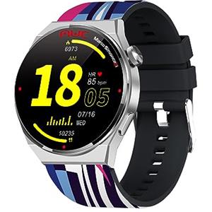 Trevi T-FIT 300 CALL, Smartwatch Donna e Uomo con Chiamata Wireless e Gestione Notifiche, Controllo Attività Fisica e Cardiofrequenzimetro da Polso, Resistente all'Acqua IP67, Texture MWC