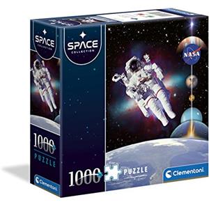 Clementoni Puzzle Adulti - Nasa 1000 Pezzi - Divertimento per Adulti, Made in Italy, Esclusiva Amazon, 80506