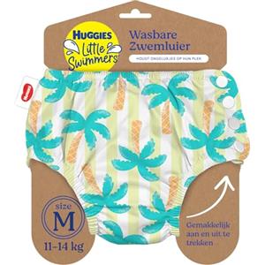 Huggies Little Swimmers, Pannolino Costumino, Taglia 3-4 (11-14 kg), Riutilizzabile, Con Fantasia Tropicale, 1 Pz