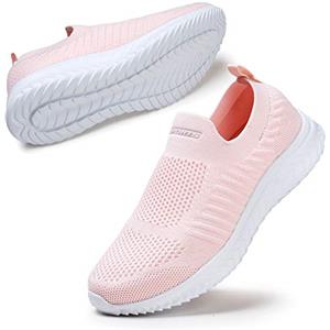 STQ Sneakers Donna Scarpe Senza Lacci Running Ginnastica Comode Tennis Camminare Memory Foam Palestra Memory Foam Scarpe Rosa 39 EU