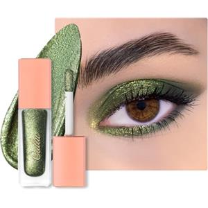 Oulac Ombretto Liquido Glitter Verde Chiaro-Eyeliner Liquido Metallico Brillanti| Trucco Liquido Glitterato per gli Occhi| Vegan& Cruelty-Free, 6.8g (20)