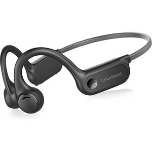 Generico Cuffie a conduzione ossea con microfono, cuffie Bluetooth sportive 2 in 1 e lettore Mp3 con memoria da 8 GB, durata della batteria di 10 ore IPX5 impermeabili per la guida da jogging