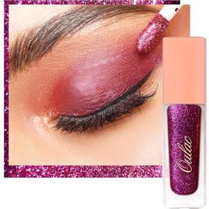 oulac Ombretto Liquido Glitterato Oulac-Eyeliner Liquido Metallico con Sottile Scintillio| Finitura Glitter per un Liscio Trucco Occhi Lucente| Vegan& Cruelty-Free, 6.8g (06)